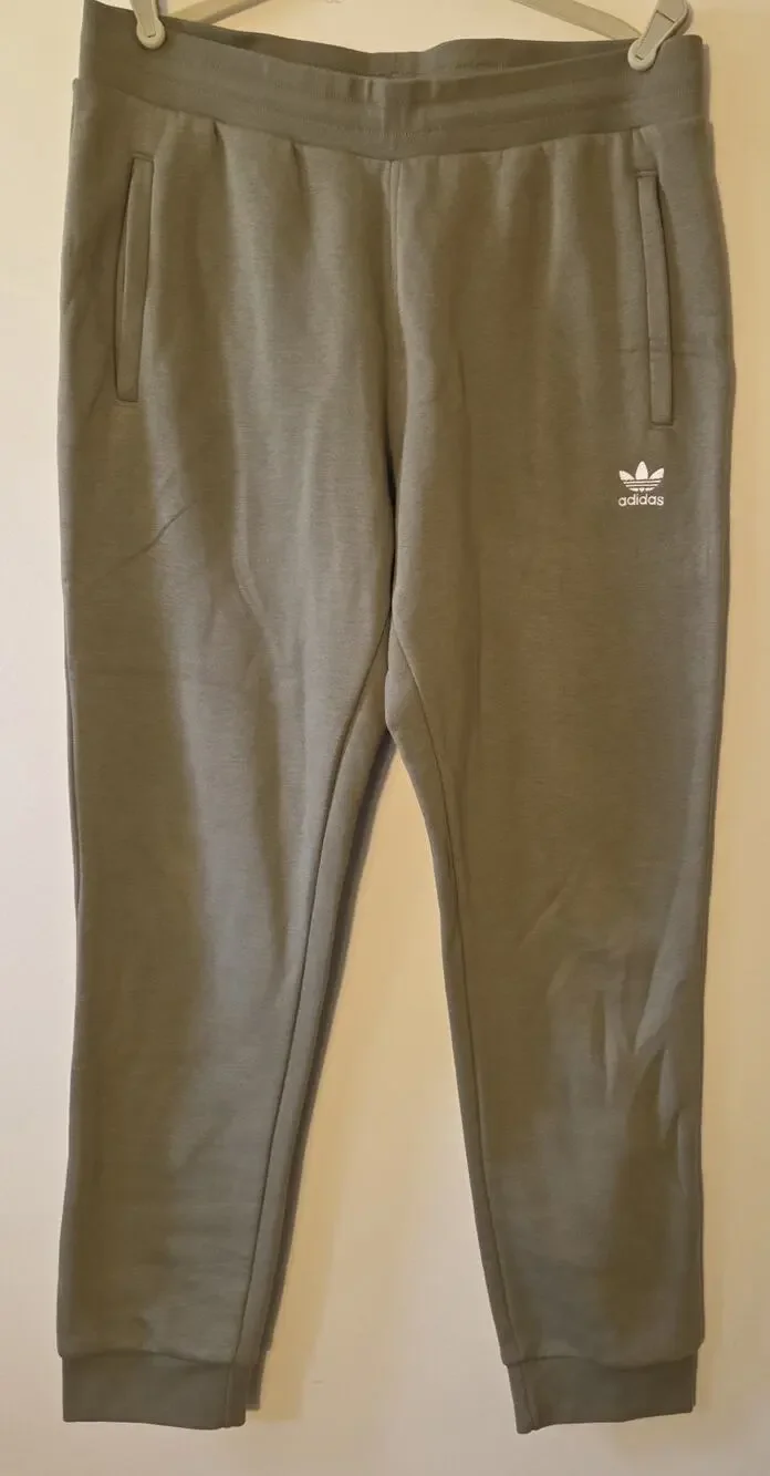 adidas Originals Trefoil Prime Green Sweatpants Mens Large L Zipper Pockets